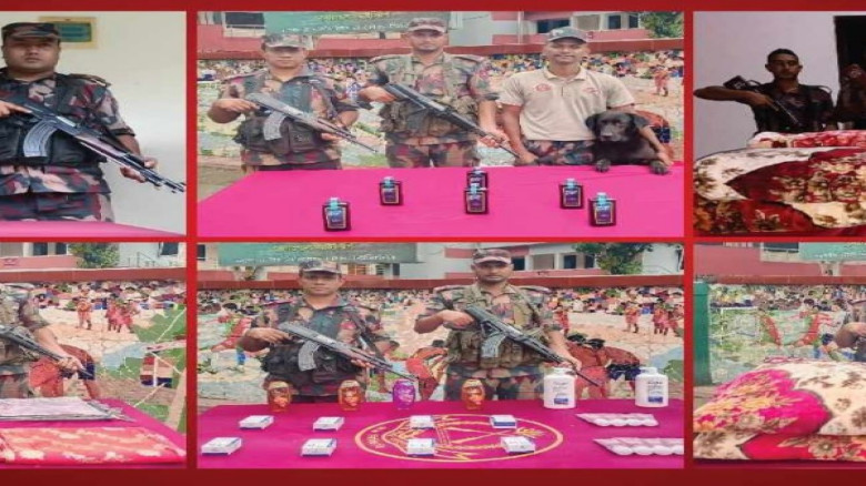 বেনাপোল সীমান্তে বিজিবির অভিযানে বিপুল চোরাচালানি পণ্য জব্দ