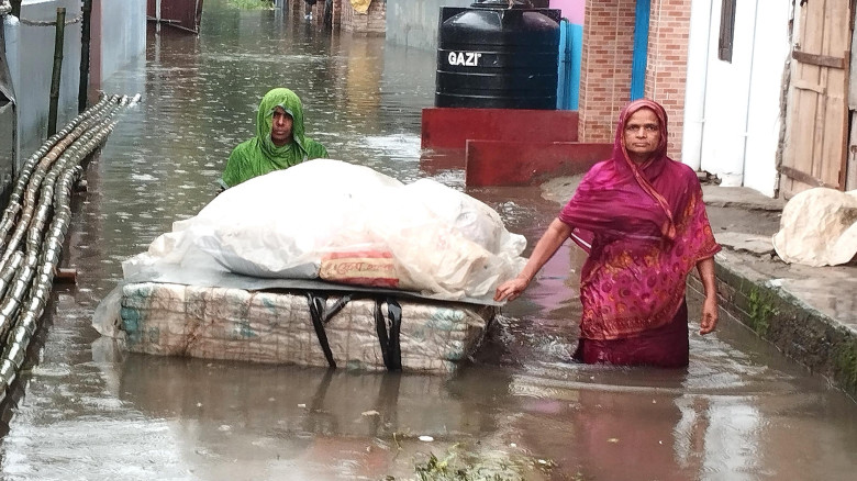 কেশবপুরে সাড়ে তিন হাজার পরিবার পানিবন্দি