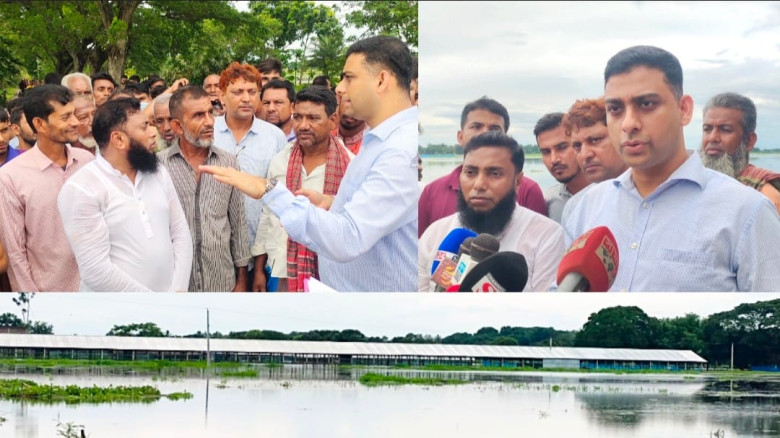 শার্শার উলাশী ইউনিয়নে হাজার হাজার হেক্টর ফসলি জমি পানির নিচে ও পানিবন্দি ২৫০ পরিবার