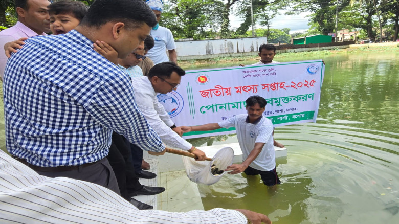 শার্শায় জাতীয় মৎস্য সপ্তাহে মাছ চাষ ও বাণিজ্যে সেরা কুদ্দুস আলী বিশ্বাস