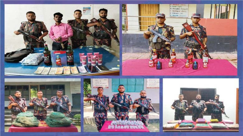 বেনাপোলে বিজিবির অভিযানে ভারতীয় রুপি মাদকদ্রব্য ও চোরাচালান পণ্যসহ ভারতীয় নাগরিক আটক