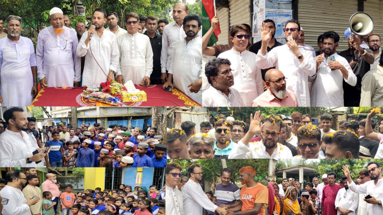 আগামী জাতীয় সংসদ নির্বাচনকে সামনে রেখে গোগা ইউনিয়নে গনসংযোগ করলেন' বিএনপির নেতা নুরুজ্জামান লিটন