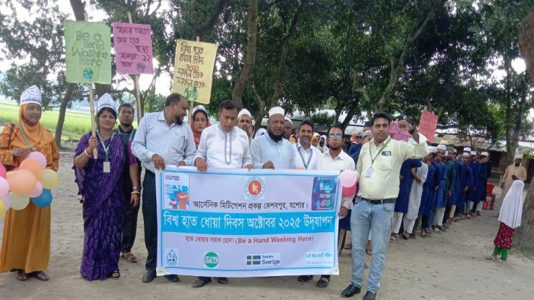 যশোরের কেশবপুরে বিশ্ব হাত ধোয়া দিবস উদযাপন...