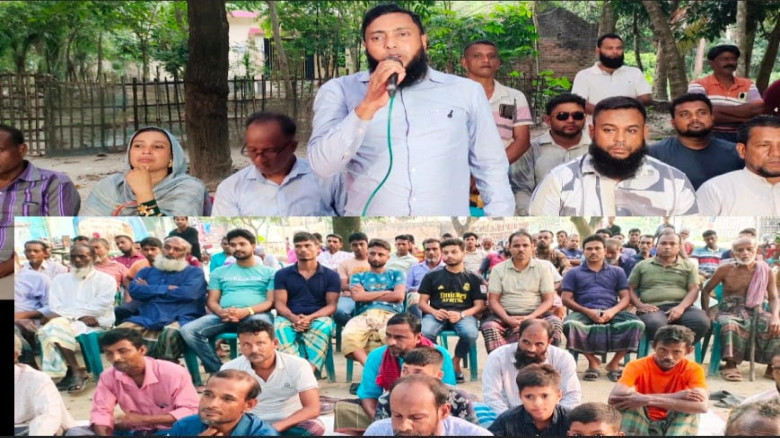 শার্শার কন্যাদহ ৬নং ওয়র্ডে আসন্ন ত্রয়োদশ জাতীয় সংসদ নির্বাচনকে সামনে রেখে উঠান বৈঠক অনুষ্ঠিত