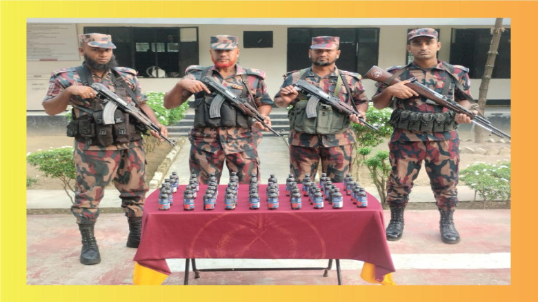 বেনাপোলে বিজিবির অভিযানে পঁচাশি হাজার টাকার মাদকদ্রব্য ও চোরাচালান পণ্য আটক