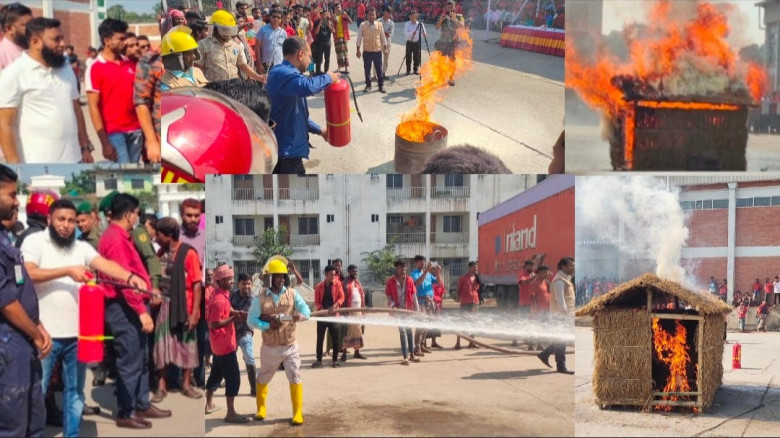 বেনাপোল স্থলবন্দরে ফায়ার সার্ভিস ও সিভিল ডিফেন্স এর অগ্নি নির্বাপন মহড়া অনুষ্ঠিত