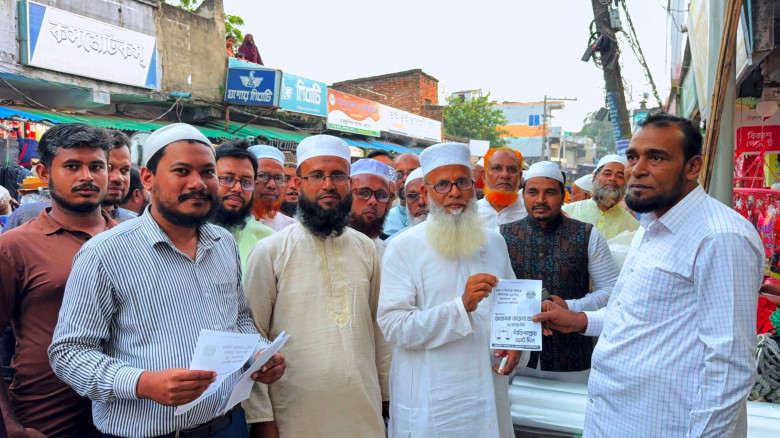 কেশবপুরে জামায়াতের সংসদ সদস্য প্রার্থী মোক্তারের গণসংযোগ