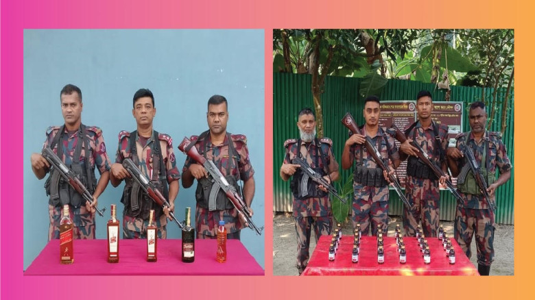 বেনাপোলে বিজিবির অভিযানে প্রায় আড়াই লক্ষাধিক টাকার মাদকদ্রব্য ও চোরাচালান পণ্য আটক