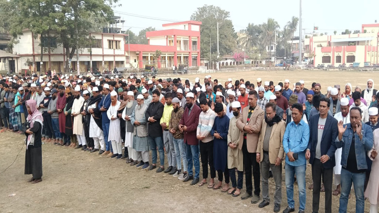 কেশবপুরে হাদির মৃত্যুতে গায়েবানা জানাজা