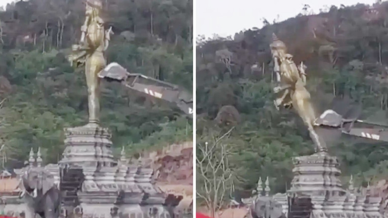 বিষ্ণু মূর্তি ভাঙা হয়েছে নিরাপত্তার জন্য, হিন্দু বিশ্বাসে আঘাত করতে নয়