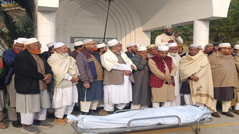 কুষ্টিয়া জেলা জামায়াতের আমীর অধ্যাপক আবুল হাশেমের দাফন সম্পূর্ণ