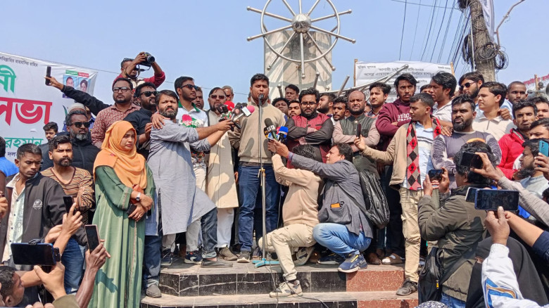 কেশবপুরে জমি নিয়ে বিরোধে সংবাদ সম্মেলন