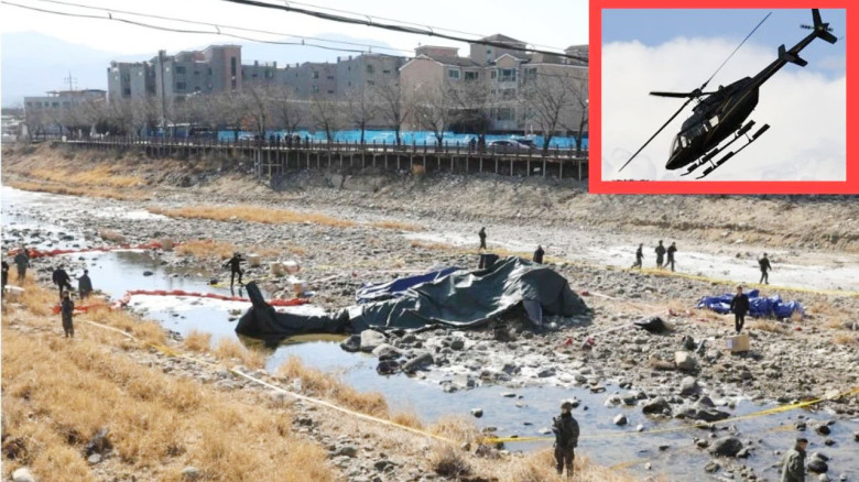 দক্ষিণ কোরিয়ায় সামরিক হেলিকপ্টার বিধ্বস্ত হয়ে ২ জন নিহত