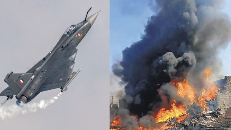 এবার রানওয়ে থেকে ছিটকে পড়ল ভারতীয় যুদ্ধবিমান তেজস