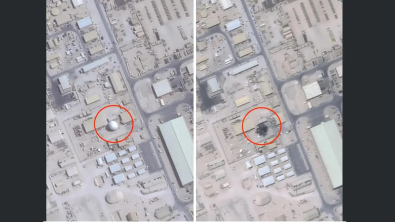 কাতারে মার্কিন বিমান ঘাঁটিতে ইরানের হামলা...