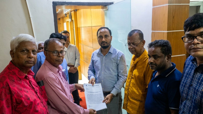 হামে শিশু মৃত্যুর ঘটনার বিচারের দাবিতে স্মারকলিপি কমিউনিস্ট লীগের
