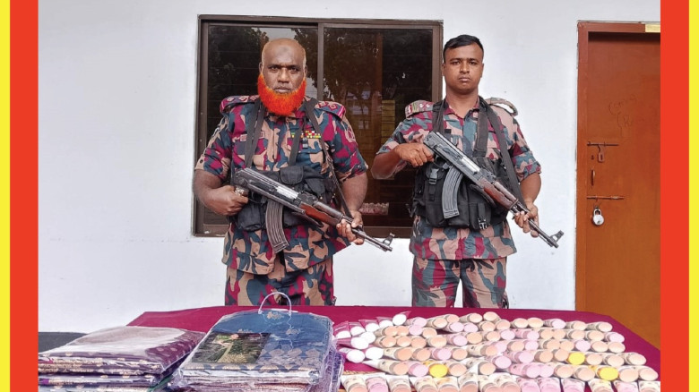 বেনাপোল সীমান্তে বিজিবির অভিযান: ১০টি ভারতীয় শাড়ি ...