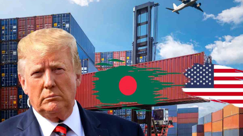 আজ থেকে বাংলাদেশসহ ৬০ দেশের পণ্যে যুক্তরাষ্ট্রের ন...