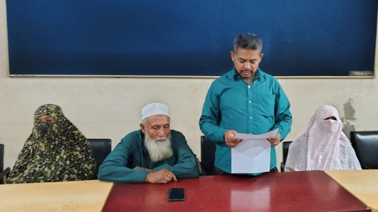 শার্শায় অ্যাসিল্যান্ড ও ভূমি কর্মকর্তাদের বিরুদ্ধে ‘মনগড়া’ প্রতিবেদনের অভিযোগ, সংবাদ সম্মেলন